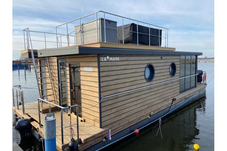 Hausboot Fjord Haven Mit Biosauna In Barth Eksteriør billede